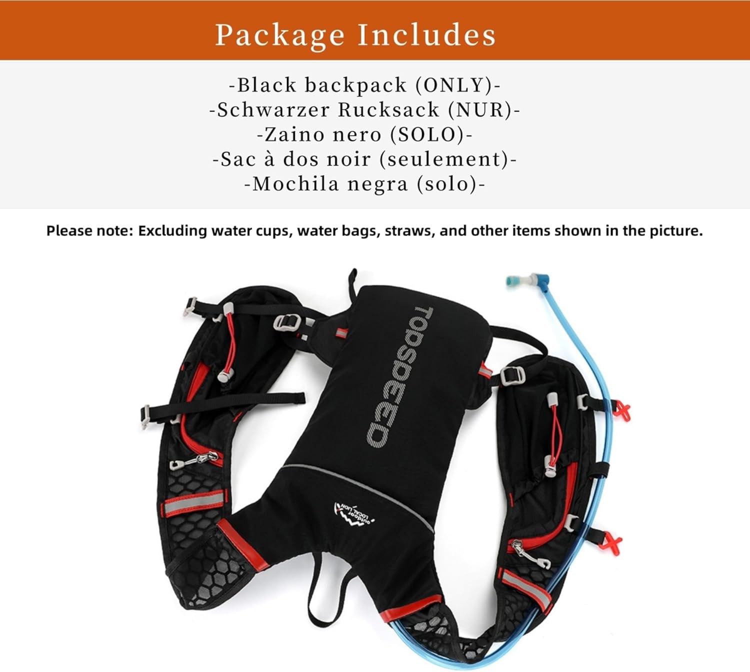 Mochila Hidratación Ligera Impermeable Para Correr Running Ciclismo Equitación Excursionismo Alpinismo