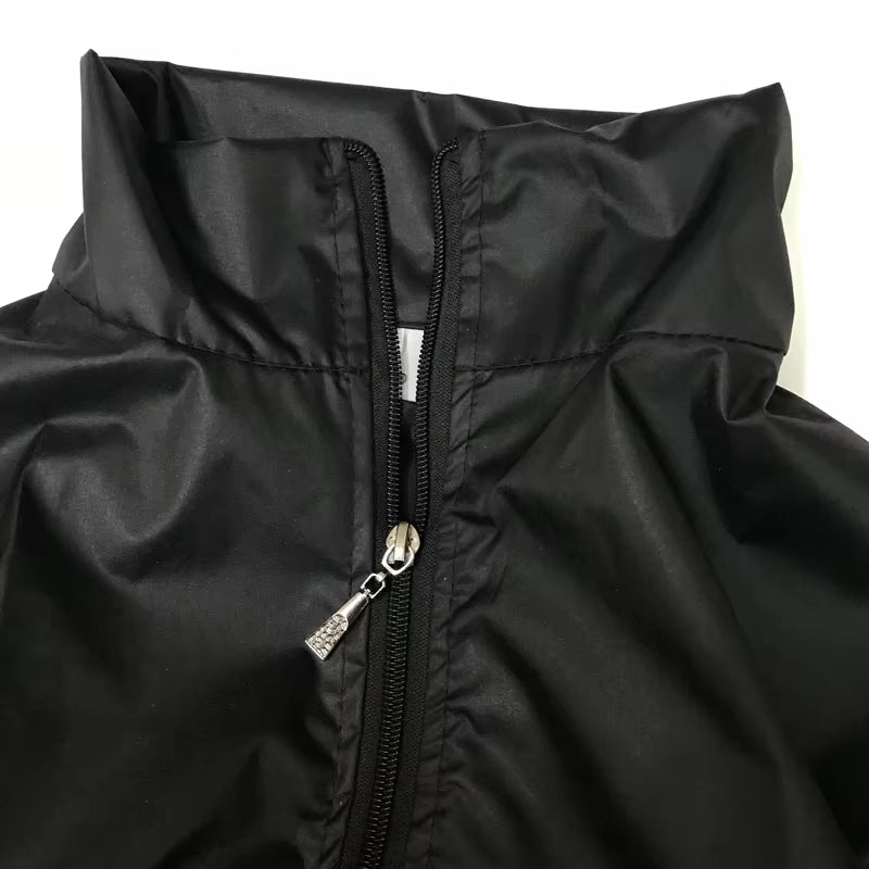 High Quality Sweating Suits for Workouts Sauna Suit Men PVC Sport Tops+Pants Set Sweat Quick Lose Weight Fitness Running Jogging