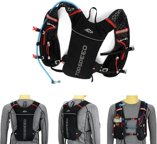 Mochila Hidratación Ligera Impermeable Para Correr Running Ciclismo Equitación Excursionismo Alpinismo
